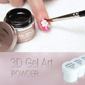 Akzentz 3D Gel Art Powder & Tray