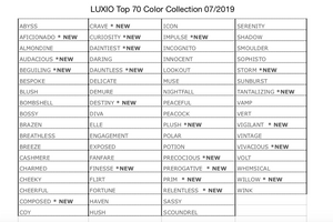 Luxio Top 70 Color Collection